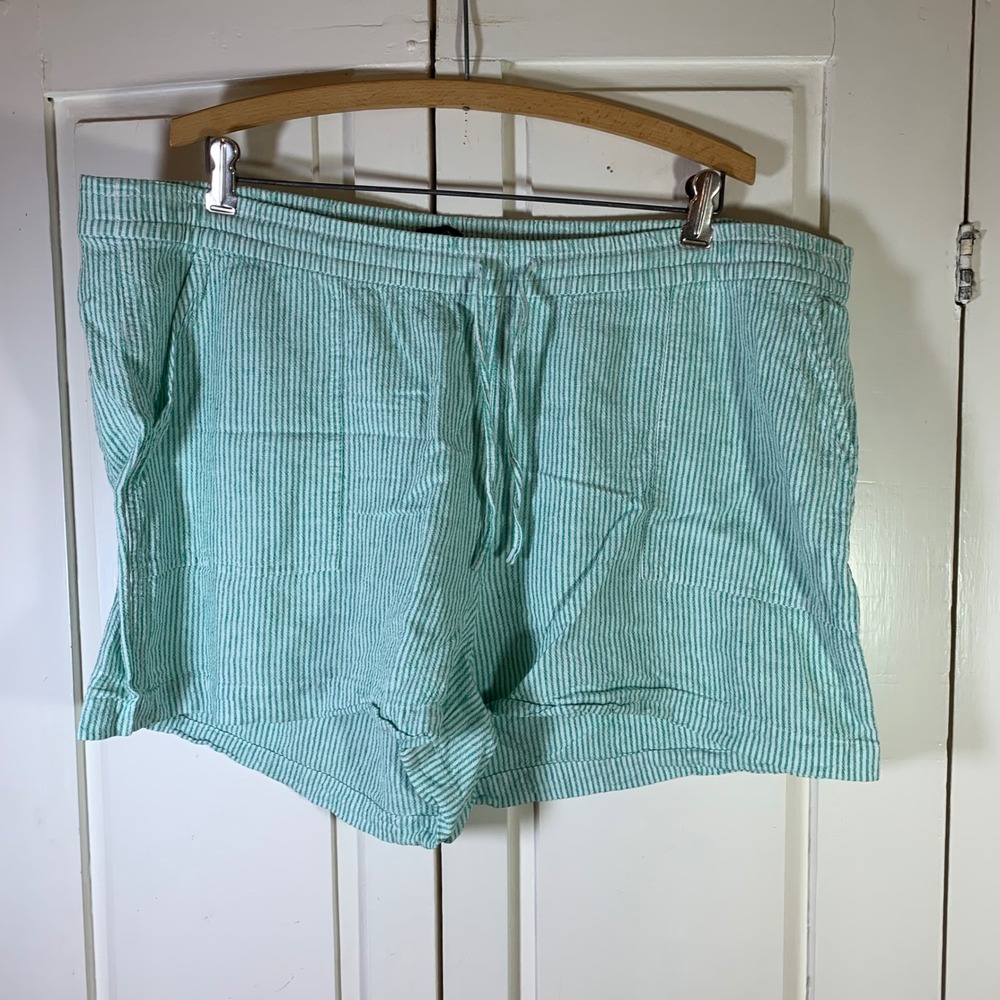 J. Crew Mint Green Striped Women’s Shorts